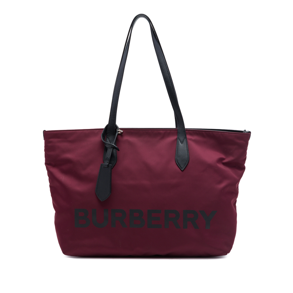 Pre-Loved Burberry Eco Nylon Logo Tote